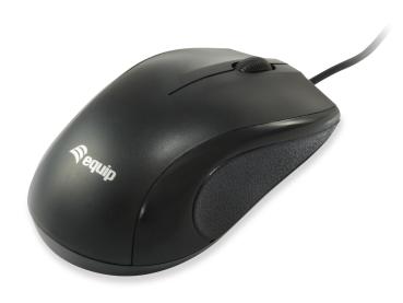 Equip Keyboard+Mouse USB Kabelgebundenes Kombi Set schwarz deutsch